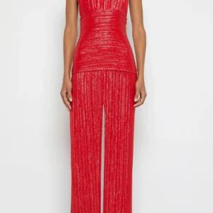 red saree or a lehenga